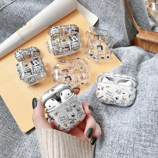 Phim hoạt hình trong suốt Snoopy cho Airpods 3 / 1 / 2 Airpod Pro Vỏ bảo vệ tai nghe cứng PC