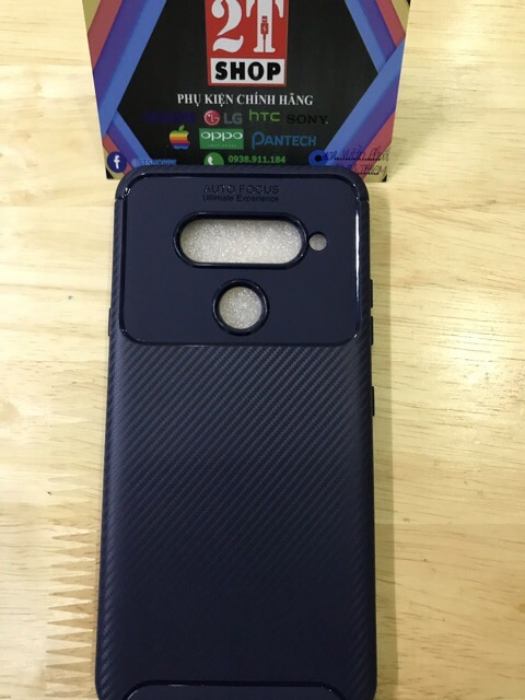 ỐP LƯNG AUTO FOCUS LG V40 NHỰA MỀM, VÂN CARBON