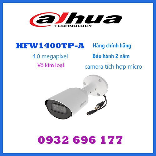 CAMERA DAHUA HAC-HFW1400TP-A 4.0MP