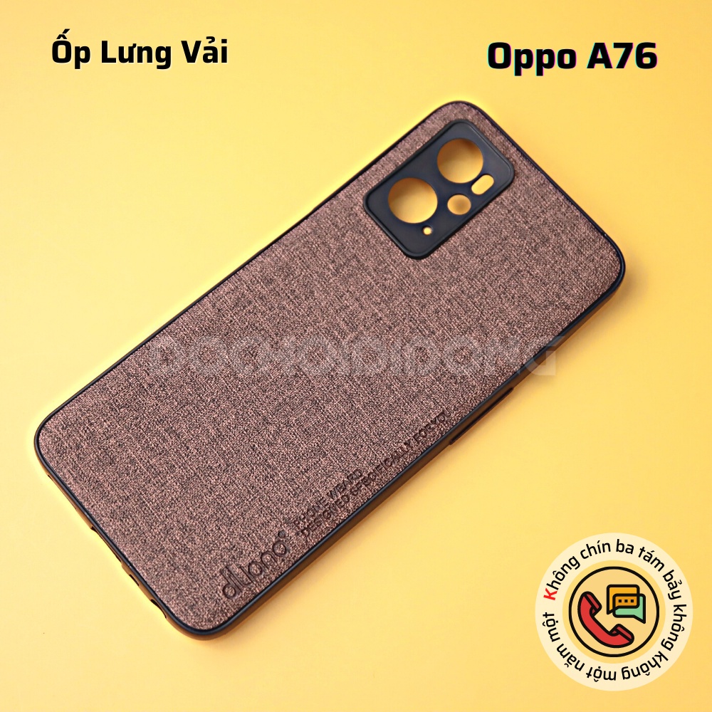 Ốp Lưng Vân Vải Oppo A76