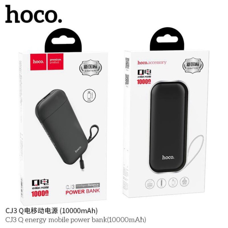 Pin Sạc Dự Phòng Hoco CJ3 -10.000mAh Tích Hợp Cáp Lightning