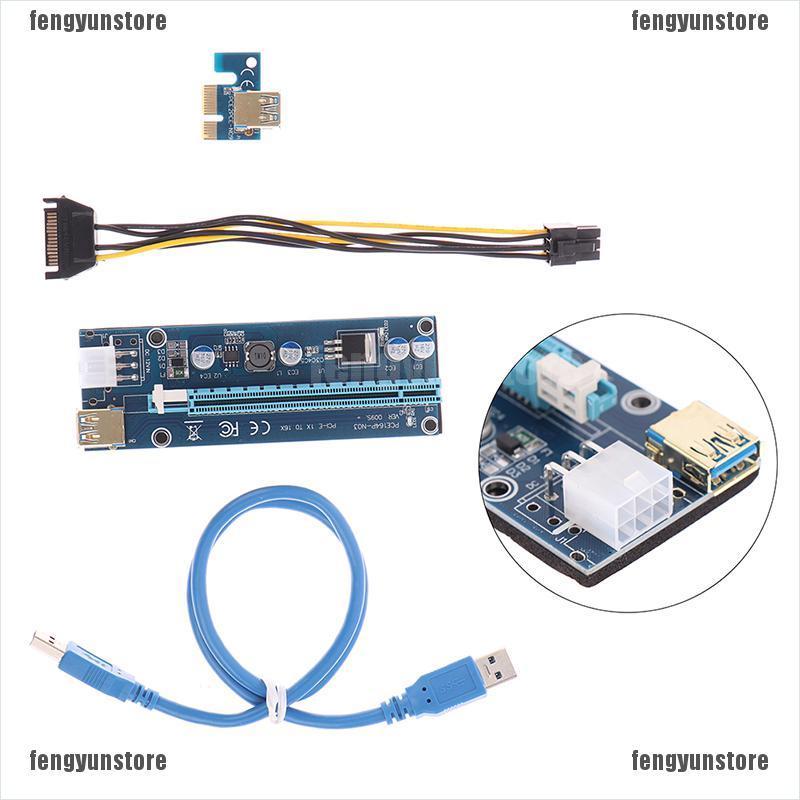 Card Mở Rộng Ver009S Usb 3.0 Pci-E Riser Express 1x Sang 16x Cho Btc Mini | BigBuy360 - bigbuy360.vn