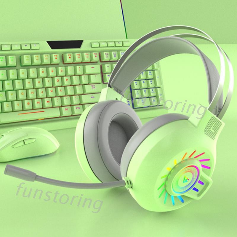 Tai Nghe Trùm Đầu Chơi Game Có Dây Chuẩn 3.5mm Rgb