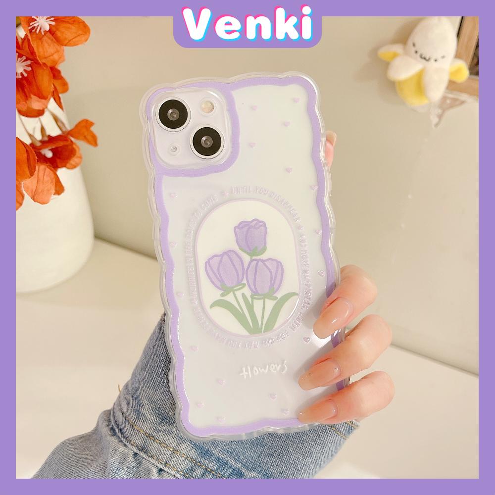 Ốp Điện Thoại Silicon Mềm Trong Suốt In Hình Hoa Tulip Cho iPhone 13 Pro Max 12 Pro Max 11 7Plus