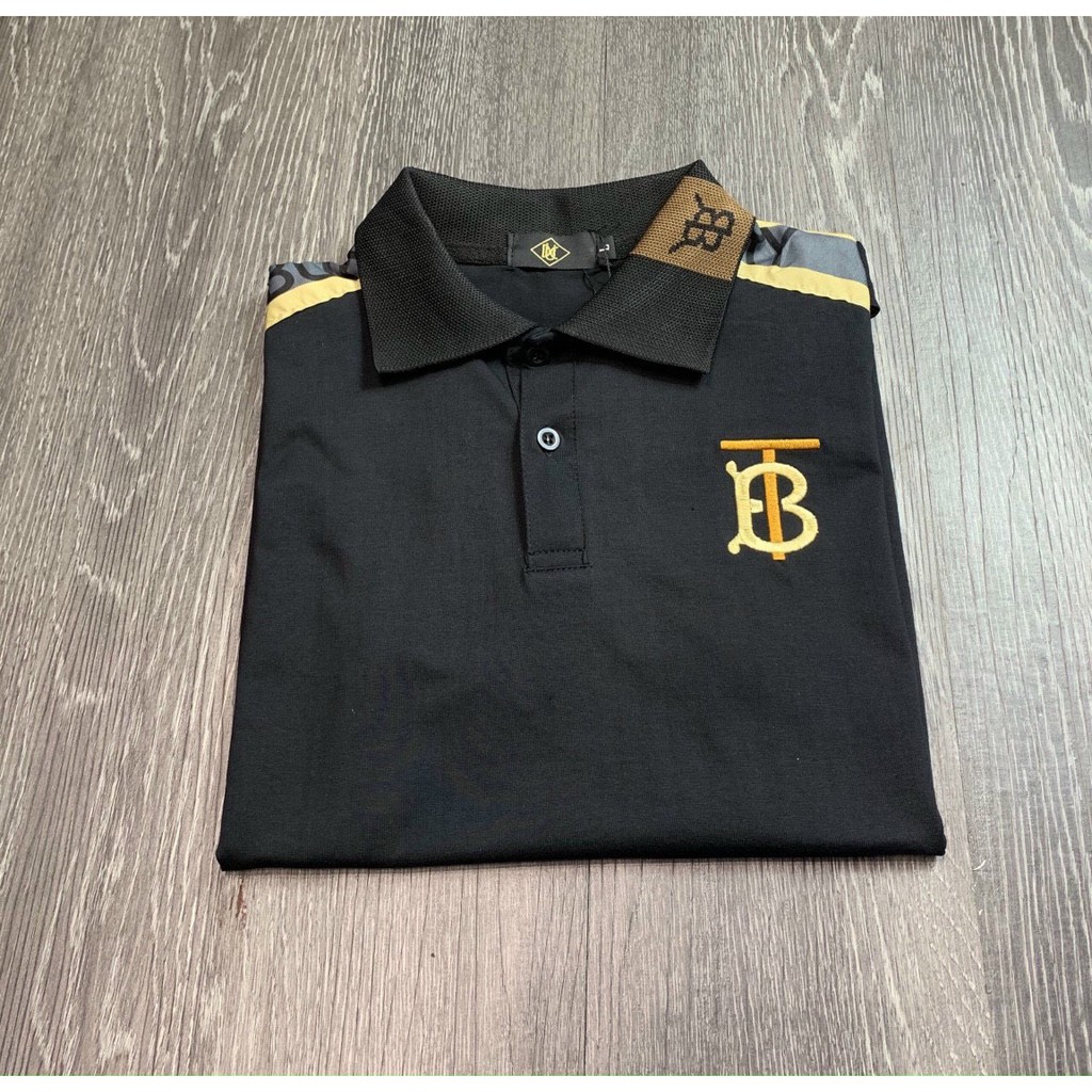 Áo thun cổ trụ thêu logo nổi bật (chất thun cotton 100% vải siêu mát) | BigBuy360 - bigbuy360.vn