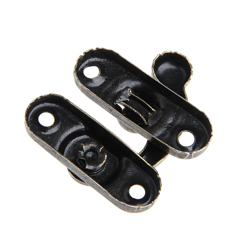 Bộ 12 bản lề móc khóa cổ điển trang trí hộp gỗ/ hộp rượu có ốc vít