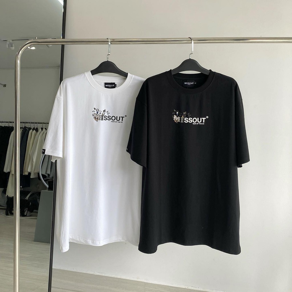 [Mã SKAMCLU7 giảm 10% Tối Đa 50K đơn 0Đ] Áo thun missout bò sữa toyo nam nữ Full Tag tay cổ KUN SHOP | BigBuy360 - bigbuy360.vn