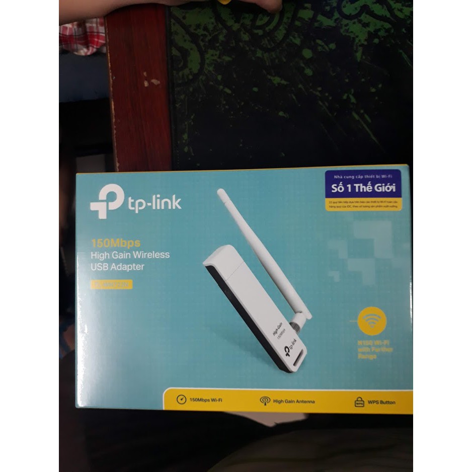 [Freeship toàn quốc từ 50k] TP-Link TL-WN722N - USB Wifi (High Gain) Tốc Độ 150Mbps