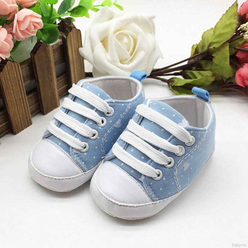 Giày tập đi bằng cotton mềm mại phong cách thể thao cho bé