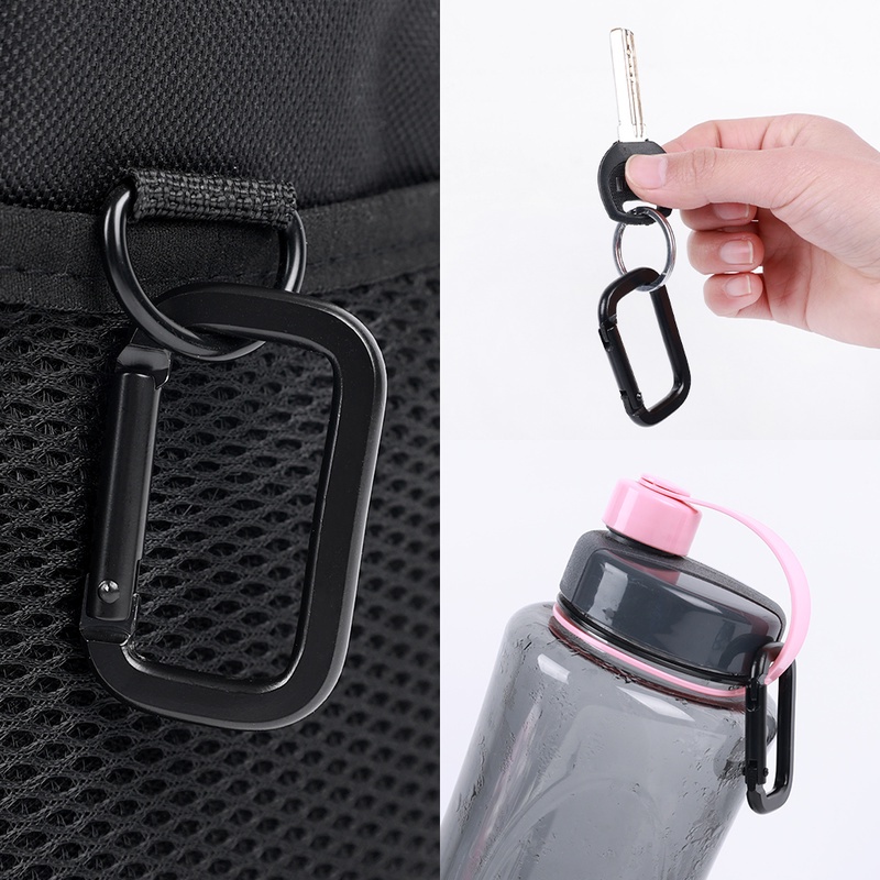 Móc Khóa Carabiner Bền Bỉ Đa Năng Hình Vuông Cho Hoạt Động Ngoài Trời