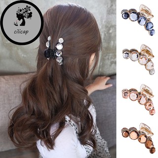CILICAP Women Elegant Hair Clip Crystal Plastic Hair Claw