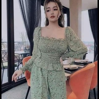 Set hoa nhí tay phồng