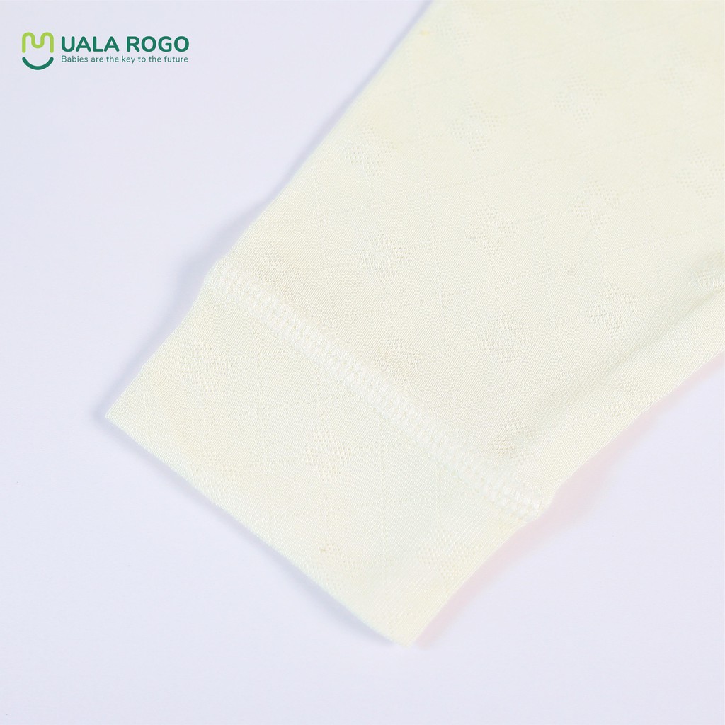 UR3605 Bộ quần áo sơ sinh dài tay cài giữa vải sợi sồi Uala Rogo