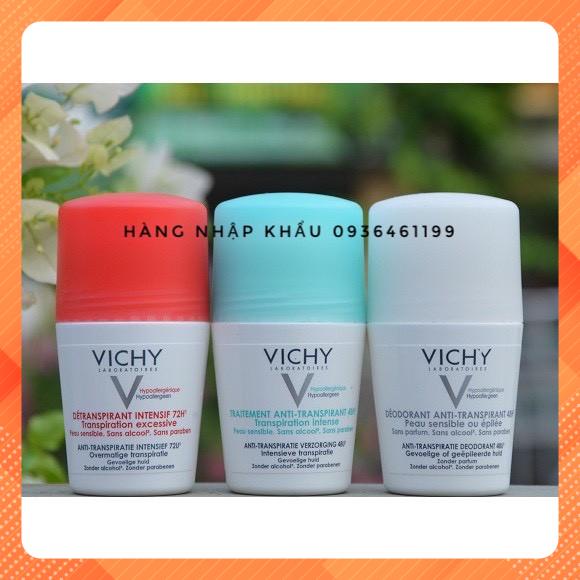 {Vichy-Chuẩn Hãng}Lăn nách khử mùi 72h Vichy-Pháp 50Ml