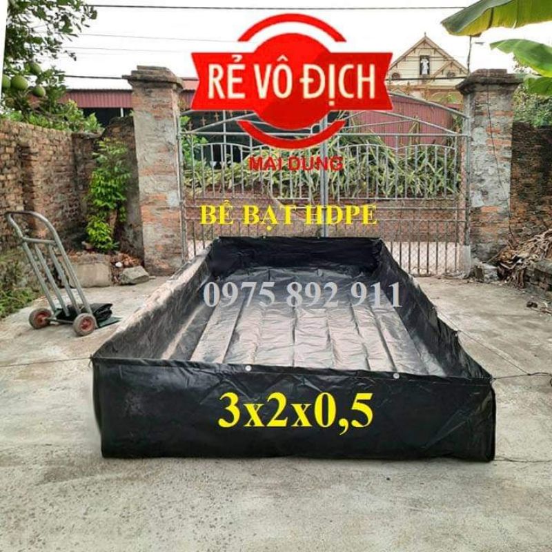 Bể bạt nuôi ốc ,ếch,lươn ,cá- bạt đen HDPE