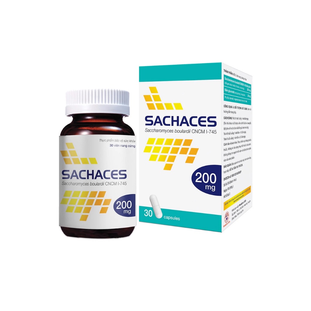 Men Sachaces - Viên nang bổ sung lợi khuẩn hỗ trợ giúp duy trì hệ vi sinh đường ruột