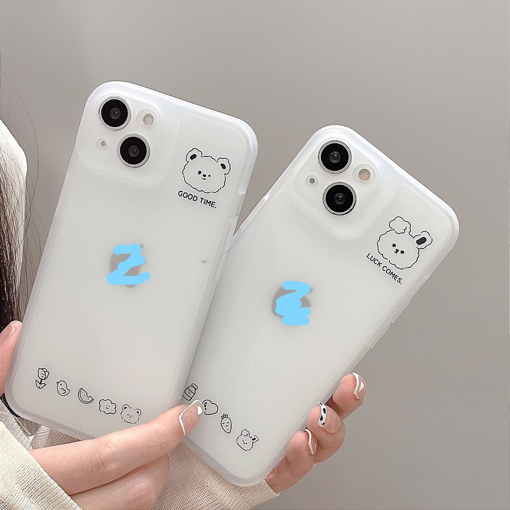 Ốp Điện Thoại Da Chống Sốc Họa Tiết Biểu Cảm Vui Nhộn Thời Trang Cho iPhone 14 / 13 / 12 / 11 / XS / 8P / 7
