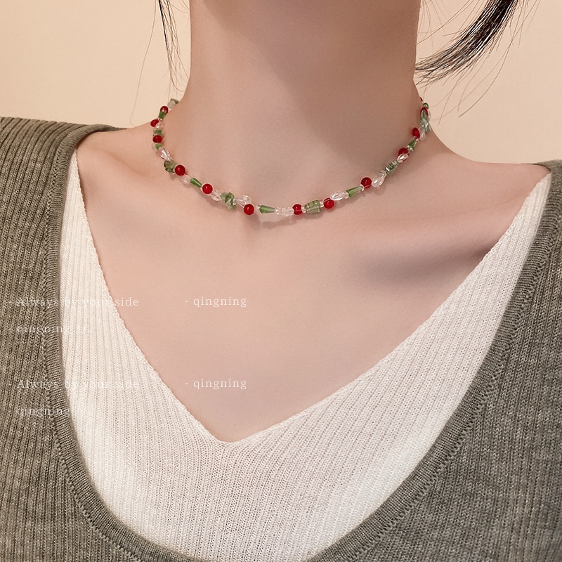 Dây Chuyền Mặt Hình Chữ T Đính Hạt Tròn Và Bướm Phong Cách Hàn Quốc Dành Cho Nữ