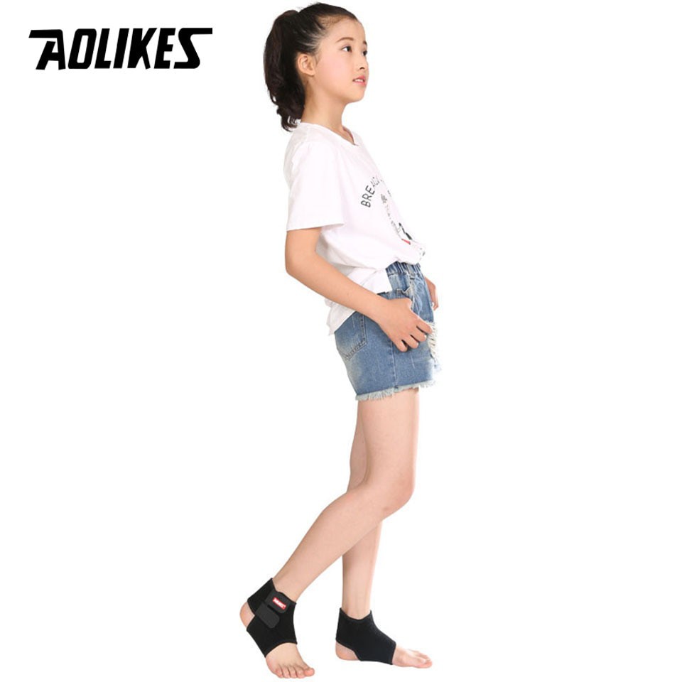 Bộ đai bảo vệ mắt cá chân trẻ em AOLIKES A-7128 thoáng khí children sport ankle protector