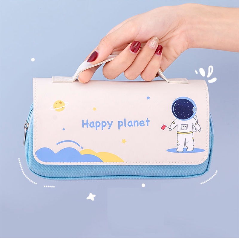 Pen Bag Large Capacity Cute Portable Stationery Creative Space Box Pencil Smiggle Case