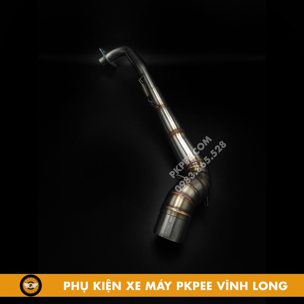 Cổ Pô 2 Khúc Inox 304 Dream, Wave, 50cc