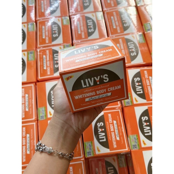 {Chính hãng} Kem body Livy cam Thái Lan mẫu mới