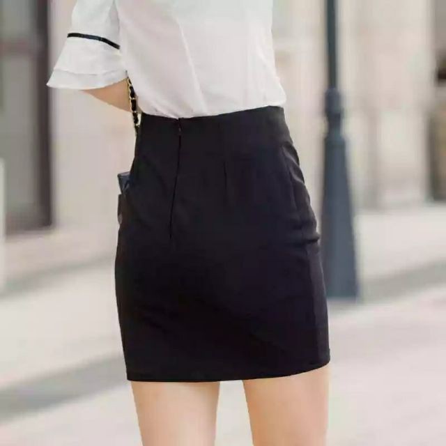 Chân váy bút chì dáng ngắn xẻ sau - SCXV28