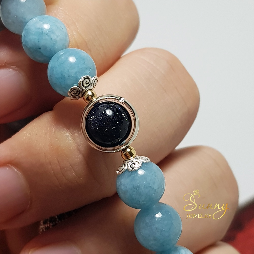 Vòng Tay Bạn Thân VTBT01, Vòng Tay Phong Thủy Mix Charm Hạt Lấp Lánh Hợp Mệnh Dành Cho Nữ - Sunny Jewelry