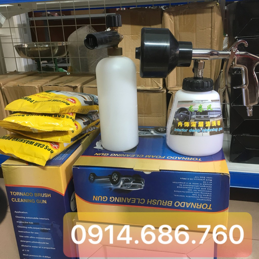 Bình phun bọt rửa xe áp lực cao, nối nhanh với s.úng rửa xe