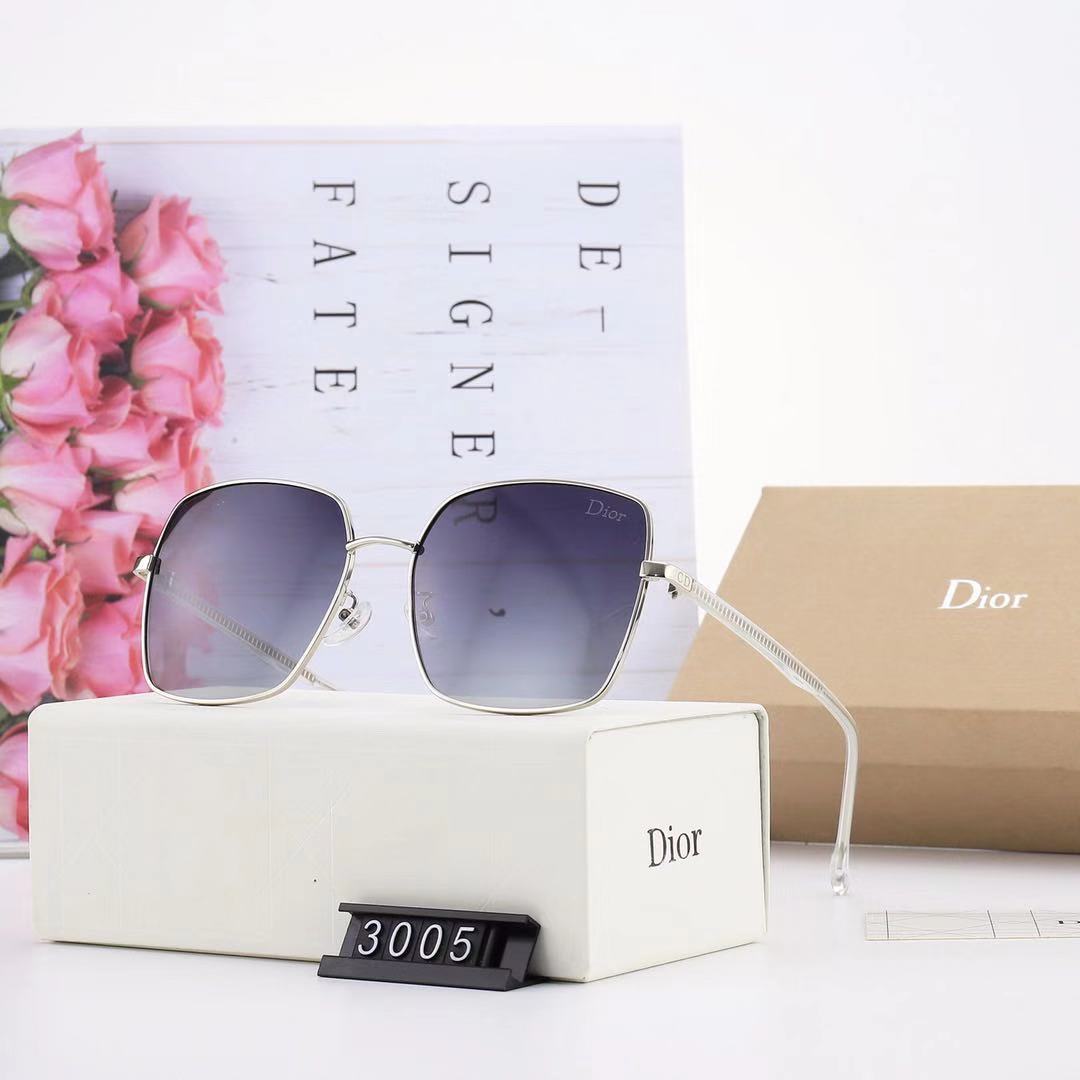 Xu hướng mới của châu Âu và Mỹ năm 2021 Kính mát có thương hiệu Christian Dior dành cho nữ Phân cực chính hãng (Có hộp và hộp đựng kính)