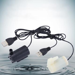 Máy bơm chìm mini không ồn 3v5v6v có dây cáp usb 1m