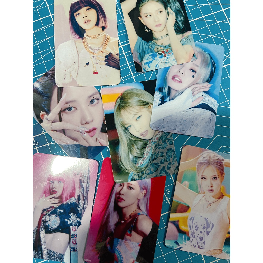 SET 8 CARD BLACKPINK 4+1 POP UP STORE UNOFF