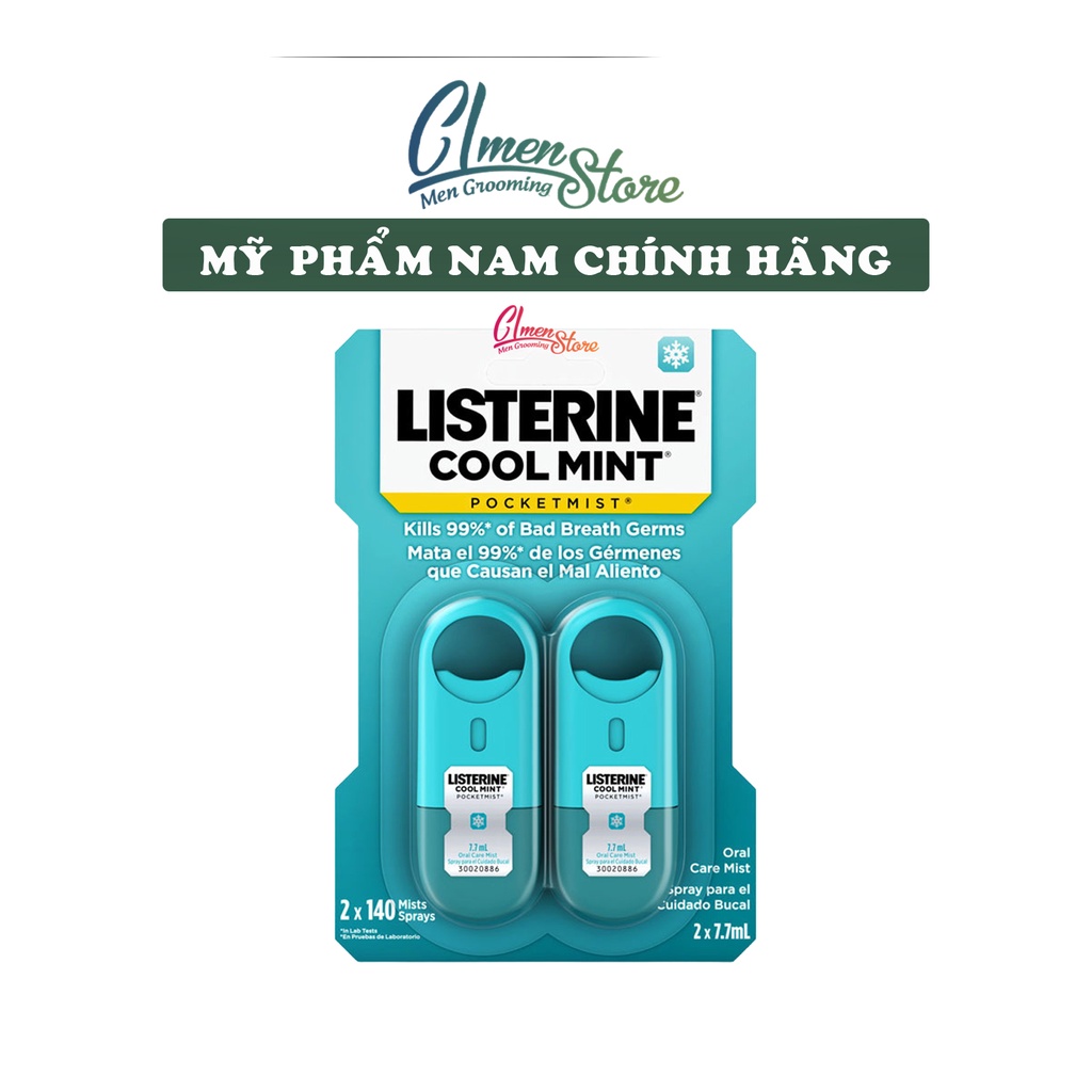 Xịt thơm miệng Listerine Cool Mint Pocketmist