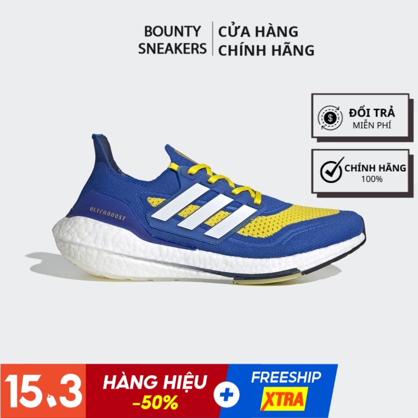 Giày sneaker adidas ultraboost 21 &quot;blue yellow&quot; fz1926 - hàng chính hãng - Bounty Sneakers