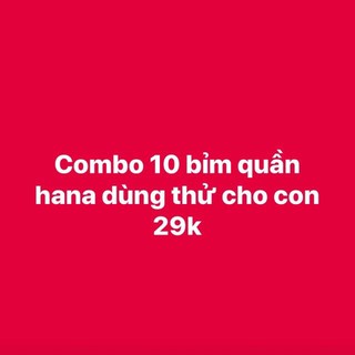 Bỉm quần hana size m10/l10/xl10