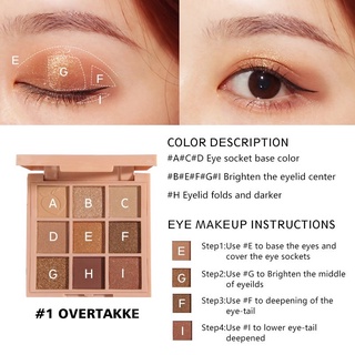 Bảng phấn măt 9ô tông nude SANIYE E0924