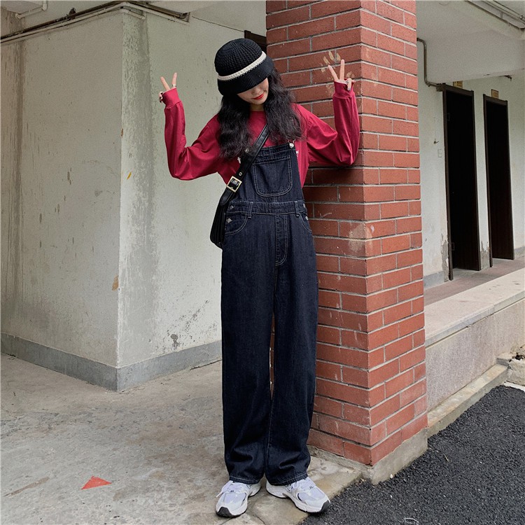 Yếm Bò Dáng Dài Dáng Suông UNISEX Cho Nam Nữ Có Size - Màu Xanh Đậm | BigBuy360 - bigbuy360.vn