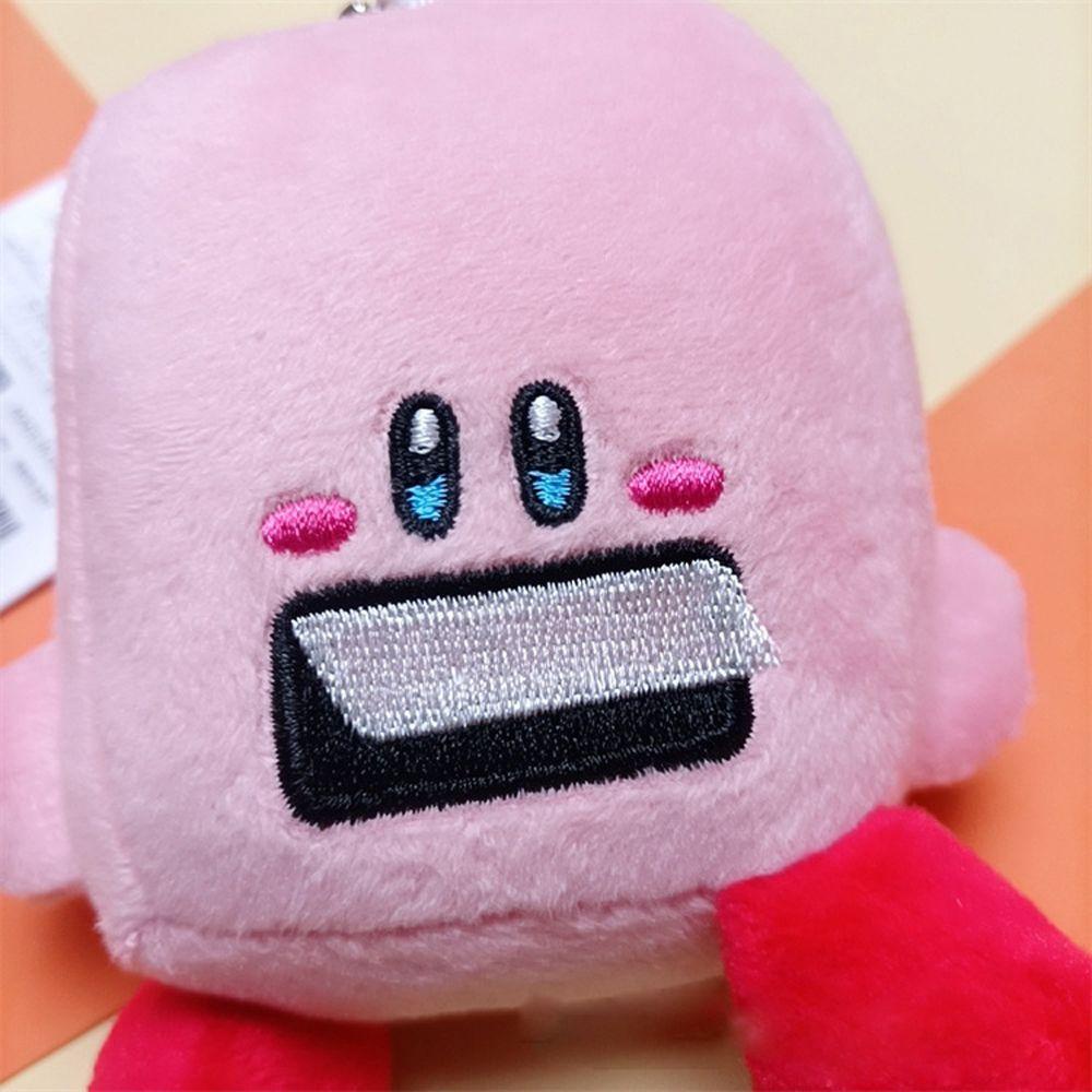 LANFY Móc Khóa Hình Búp Bê Kirby Nhồi Bông Dễ Thương