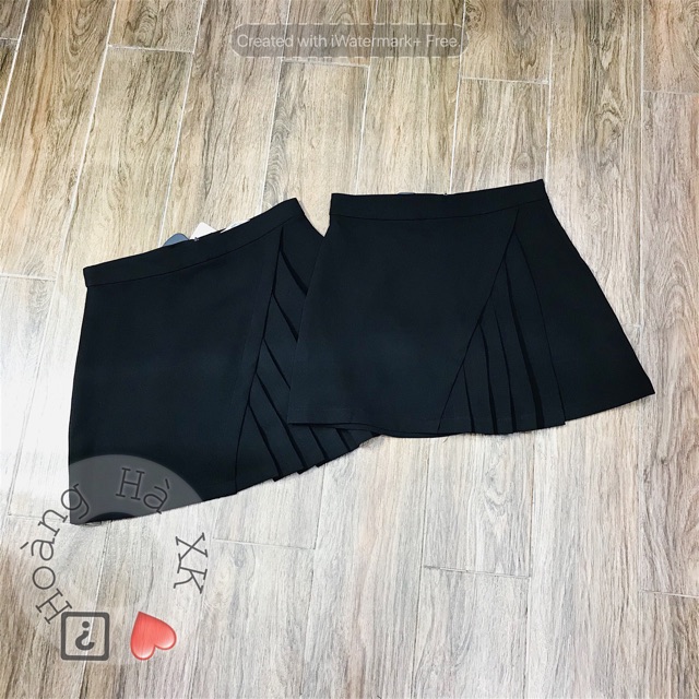 Quần váy xếp li