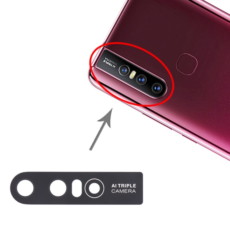 Mặt kính camera sau VIVO V15 dành để thay thế mặt kính camera trầy vỡ bể cũ linh kiện thay thế