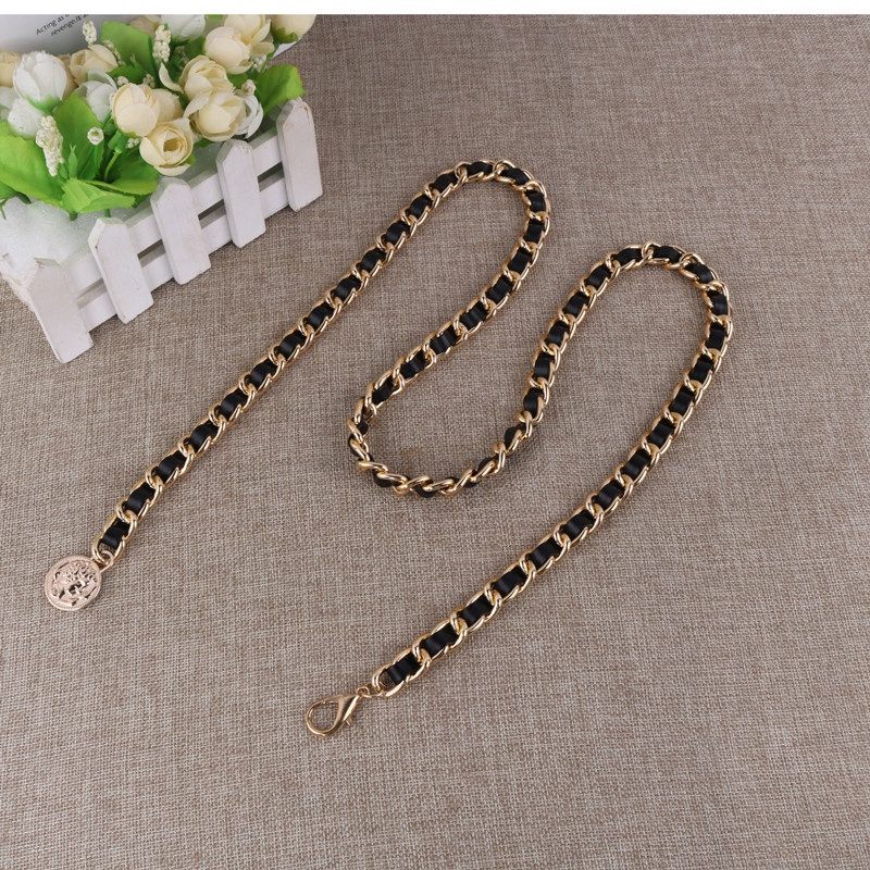 Thắt lưng kiểu dây xích kim loại thời trang phong cách Hàn Quốc 19590