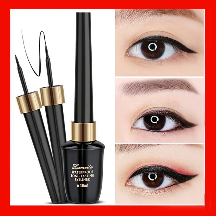 Bút Kẻ Mắt Nươc [ Free Đổi Trả ] Bút Kẻ Mắt Nước Waterproof Eyeliner 10ml Lameila, Không Thấm Nước