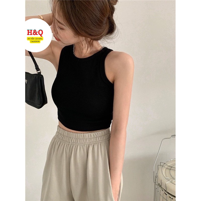Áo croptop ba lỗ nữ basic, phong cách mùa hè năng động_Huyền Quang