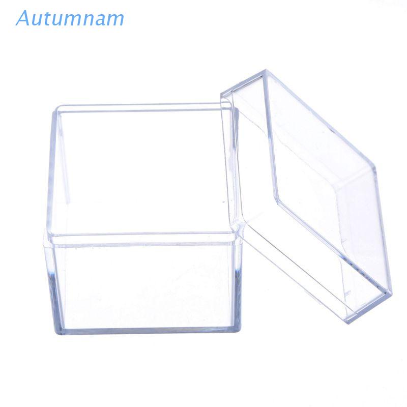 Hộp Đựng Trang Sức 5 Mặt Hình Vuông Bằng Acrylic Trong Suốt