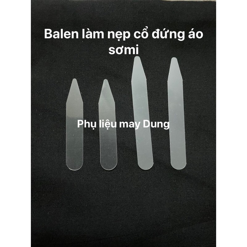 Balen kẹp vào cổ áo làm đứng cổ áo sơmi
