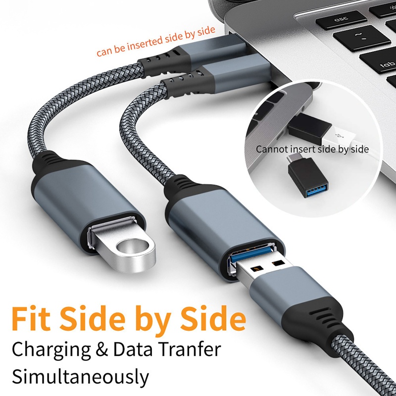 Dây Cáp Chuyển Đổi Cổng Type-C Sang USB OTG Cho HuaWei Mi 9 Android MacBook