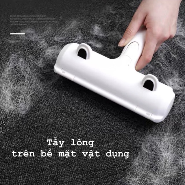 Cây lăn lông thú cưng, cây lăn tĩnh điện hút lông chó mèo trên Giường, Nệm, Sofa