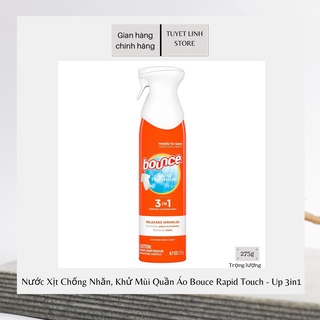 Nước Xịt Chống Nhăn, Khử Mùi Quần Áo Bouce Rapid Touch - Up 3in1