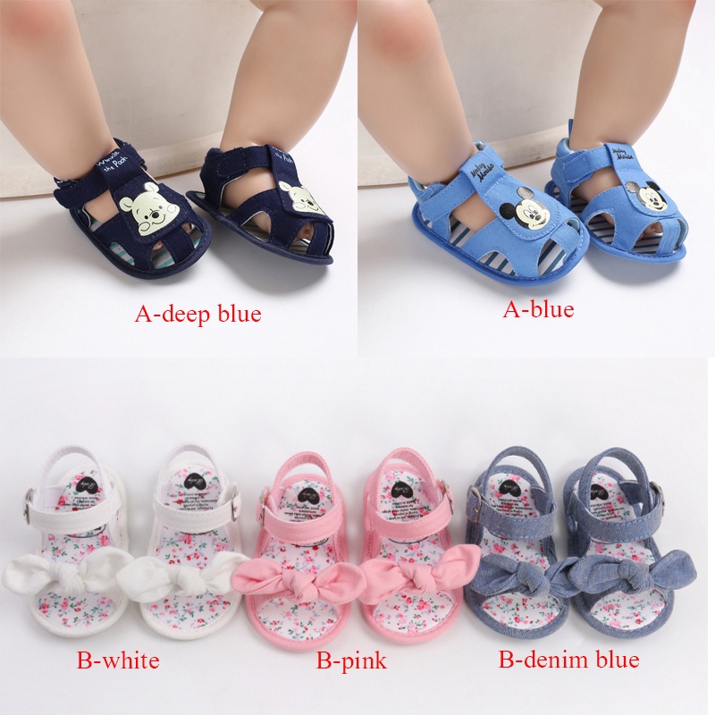 Xăng đan Đế Mềm Chống Trượt In Họa Tiết Hoạt Hình Dành Cho Trẻ Sơ Sinh