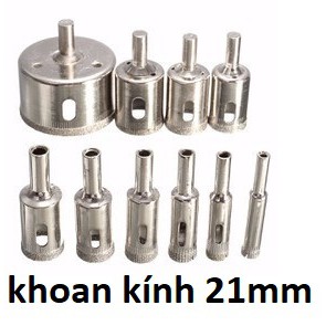 Mũi khoan kính 21 , mũi khoét gạch men, đá hoa cương, sứ, mũi khoét kiếng 21mm